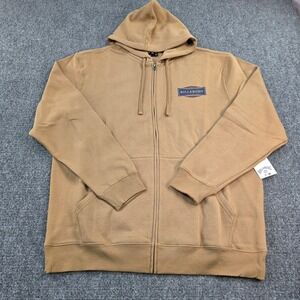 Billabong Mens XL Short Sands Zip Up Hoodie Jacket Sand Beige‎ NWT